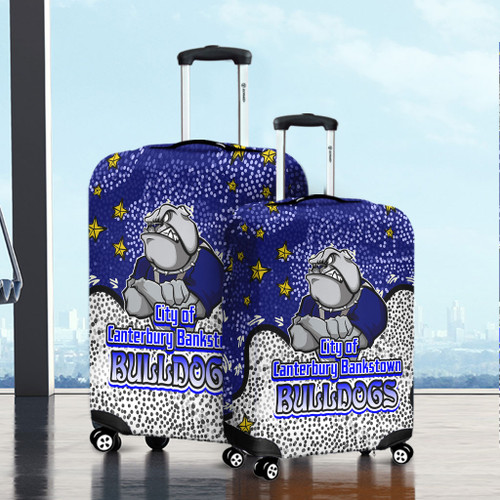 Canterbury-Bankstown Bulldogs Custom Luggage Cover - Team With Dot And Star Patterns For Tough Fan Luggage Cover