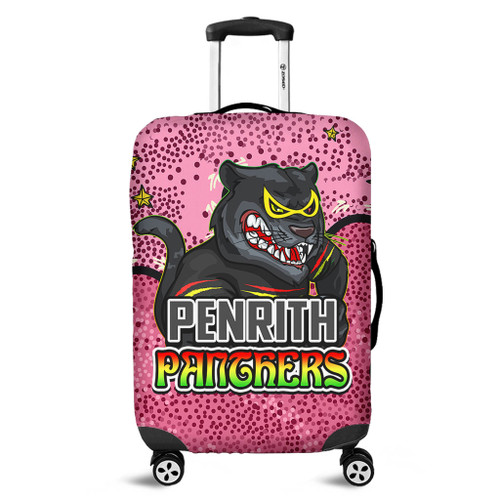 Penrith Panthers Custom Luggage Cover - Team With Dot And Star Patterns For Tough Fan Luggage Cover Penrith Panthers Custom Luggage Cover - Team With Dot And Star Patterns For Tough Fan Luggage Cover