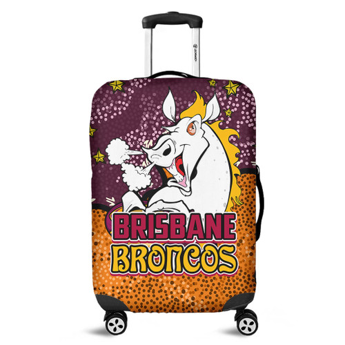 Brisbane Broncos Custom Luggage Cover - Team With Dot And Star Patterns For Tough Fan Luggage Cover Brisbane Broncos Custom Luggage Cover - Team With Dot And Star Patterns For Tough Fan Luggage Cover