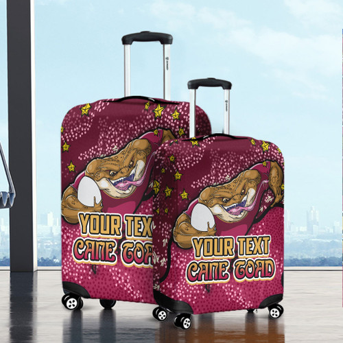 Queensland Cane Toads Custom Luggage Cover - Team With Dot And Star Patterns For Tough Fan Luggage Cover Queensland Cane Toads Custom Luggage Cover - Team With Dot And Star Patterns For Tough Fan Luggage Cover