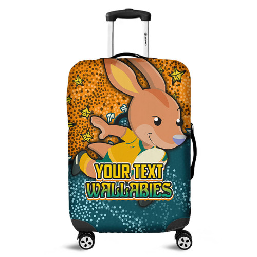Australia Wallabies Custom Luggage Cover - Team With Dot And Star Patterns For Tough Fan Luggage Cover Australia Wallabies Custom Luggage Cover - Team With Dot And Star Patterns For Tough Fan Luggage Cover
