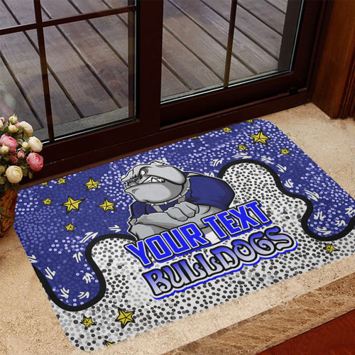 Canterbury-Bankstown Bulldogs Custom Doormat - Team With Dot And Star Patterns For Tough Fan Doormat Canterbury-Bankstown Bulldogs Custom Doormat - Team With Dot And Star Patterns For Tough Fan Doormat