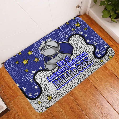 Canterbury-Bankstown Bulldogs Custom Doormat - Team With Dot And Star Patterns For Tough Fan Doormat Canterbury-Bankstown Bulldogs Custom Doormat - Team With Dot And Star Patterns For Tough Fan Doormat