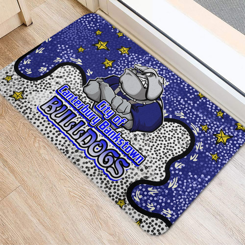 Canterbury-Bankstown Bulldogs Custom Doormat - Team With Dot And Star Patterns For Tough Fan Doormat Canterbury-Bankstown Bulldogs Custom Doormat - Team With Dot And Star Patterns For Tough Fan Doormat