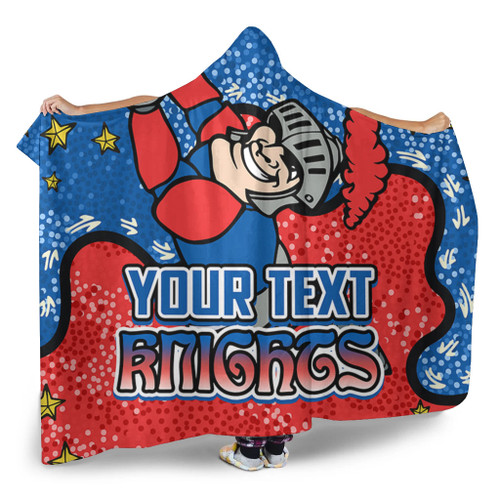 Newcastle Knights Custom Hooded Blanket - Team With Dot And Star Patterns For Tough Fan Hooded Blanket Newcastle Knights Custom Hooded Blanket - Team With Dot And Star Patterns For Tough Fan Hooded Blanket