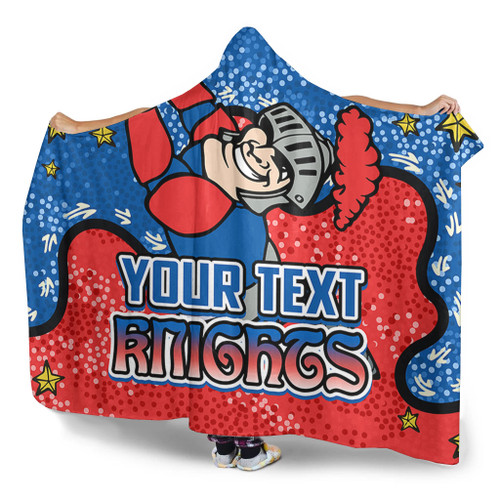 Newcastle Knights Custom Hooded Blanket - Team With Dot And Star Patterns For Tough Fan Hooded Blanket Newcastle Knights Custom Hooded Blanket - Team With Dot And Star Patterns For Tough Fan Hooded Blanket