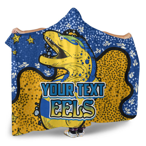 Parramatta Eels Custom Hooded Blanket - Team With Dot And Star Patterns For Tough Fan Hooded Blanket Parramatta Eels Custom Hooded Blanket - Team With Dot And Star Patterns For Tough Fan Hooded Blanket