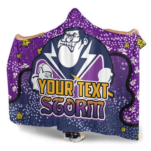 Melbourne Storm Custom Hooded Blanket - Team With Dot And Star Patterns For Tough Fan Hooded Blanket Melbourne Storm Custom Hooded Blanket - Team With Dot And Star Patterns For Tough Fan Hooded Blanket