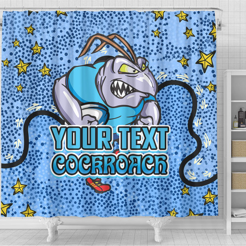 New South Wales Cockroaches Custom Shower Curtain - Team With Dot And Star Patterns For Tough Fan Shower Curtain