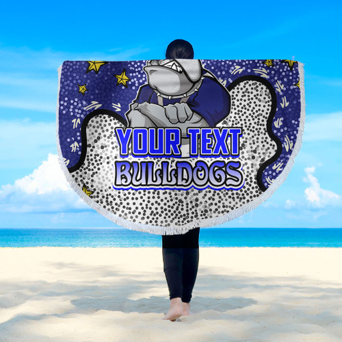 Canterbury-Bankstown Bulldogs Custom Beach Blanket - Team With Dot And Star Patterns For Tough Fan Beach Blanket Canterbury-Bankstown Bulldogs Custom Beach Blanket - Team With Dot And Star Patterns For Tough Fan Beach Blanket
