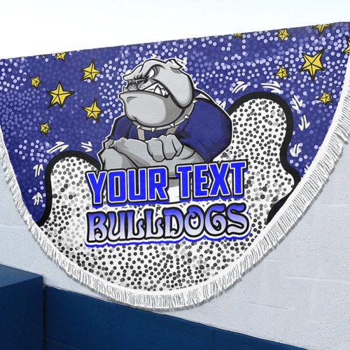 Canterbury-Bankstown Bulldogs Custom Beach Blanket - Team With Dot And Star Patterns For Tough Fan Beach Blanket Canterbury-Bankstown Bulldogs Custom Beach Blanket - Team With Dot And Star Patterns For Tough Fan Beach Blanket