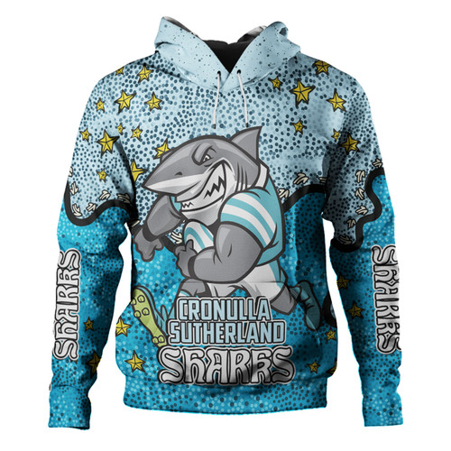 Cronulla-Sutherland Sharks Custom Hoodie - Team With Dot And Star Patterns For Tough Fan Hoodie