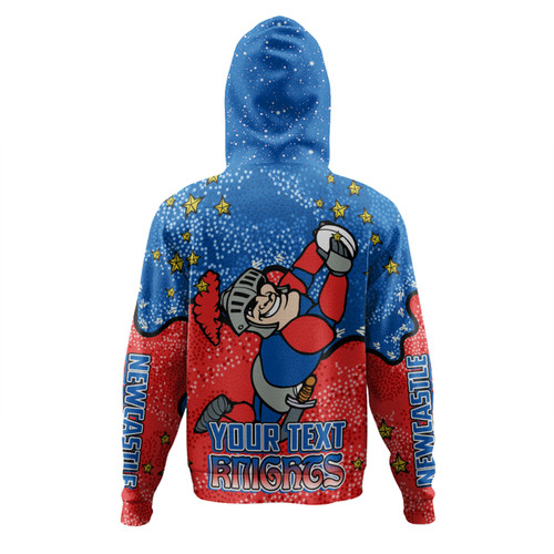 Newcastle Knights Custom Hoodie - Team With Dot And Star Patterns For Tough Fan Hoodie Newcastle Knights Custom Hoodie - Team With Dot And Star Patterns For Tough Fan Hoodie