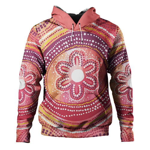 Australia Dot Painting Inspired Aboriginal Hoodie - Aboriginal Style Dot Hoodie