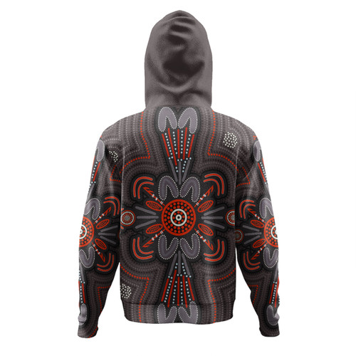 Australia Dot Painting Inspired Aboriginal Hoodie - Aboriginal Dot Indigenous Art Inspired Hoodie Australia Dot Painting Inspired Aboriginal Hoodie - Aboriginal Dot Indigenous Art Inspired Hoodie