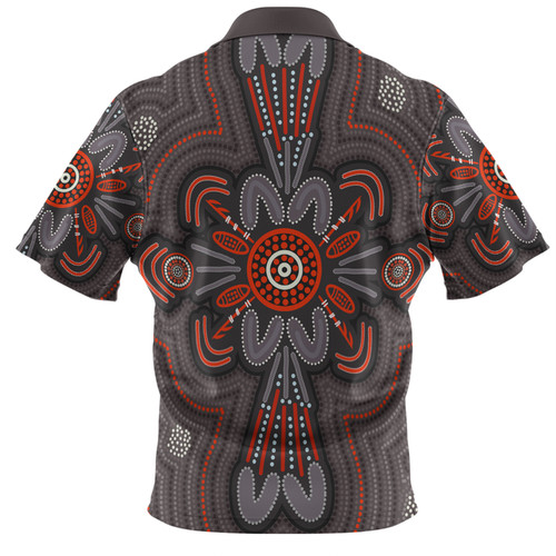 Australia Dot Painting Inspired Aboriginal Polo Shirt - Aboriginal Dot Indigenous Art Inspired Polo Shirt Australia Dot Painting Inspired Aboriginal Polo Shirt - Aboriginal Dot Indigenous Art Inspired Polo Shirt
