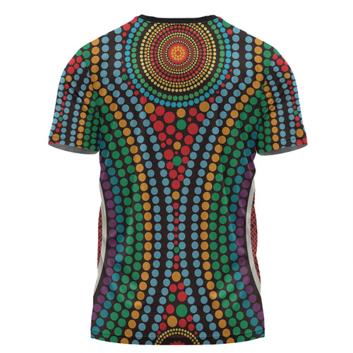 Australia Dot Painting Inspired Aboriginal T-shirt - Dot Color In The Aboriginal Style T-shirt Australia Dot Painting Inspired Aboriginal T-shirt - Dot Color In The Aboriginal Style T-shirt