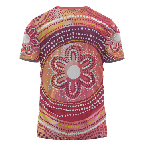 Australia Dot Painting Inspired Aboriginal T-shirt - Aboriginal Style Dot T-shirt Australia Dot Painting Inspired Aboriginal T-shirt - Aboriginal Style Dot T-shirt