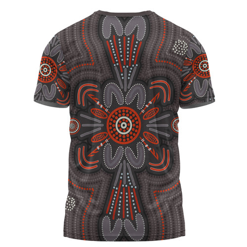 Australia Dot Painting Inspired Aboriginal T-shirt - Aboriginal Dot Indigenous Art Inspired T-shirt Australia Dot Painting Inspired Aboriginal T-shirt - Aboriginal Dot Indigenous Art Inspired T-shirt
