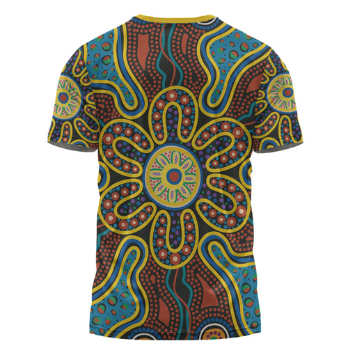 Australia Dot Painting Inspired Aboriginal T-shirt - Aboriginal Dot Art Color Inspired T-shirt Australia Dot Painting Inspired Aboriginal T-shirt - Aboriginal Dot Art Color Inspired T-shirt