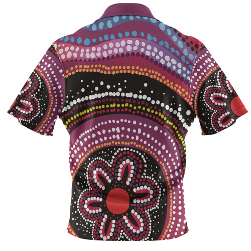 Australia Dot Painting Inspired Aboriginal Hawaiian Shirt - Aboriginal Color Dot Inspired Hawaiian Shirt Australia Dot Painting Inspired Aboriginal Hawaiian Shirt - Aboriginal Color Dot Inspired Hawaiian Shirt