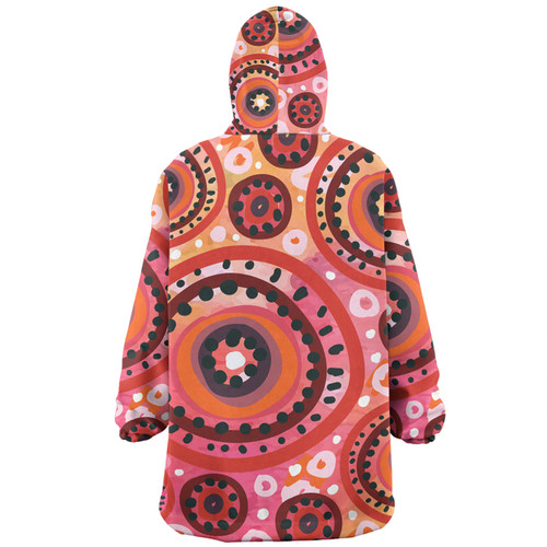 Australia Dot Painting Inspired Aboriginal Snug Hoodie - Circle In The Aboriginal Dot Art Style Snug Hoodie Australia Dot Painting Inspired Aboriginal Snug Hoodie - Circle In The Aboriginal Dot Art Style Snug Hoodie