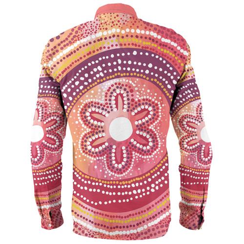 Australia Dot Painting Inspired Aboriginal Long Sleeve Shirt - Aboriginal Style Dot Long Sleeve Shirt Australia Dot Painting Inspired Aboriginal Long Sleeve Shirt - Aboriginal Style Dot Long Sleeve Shirt