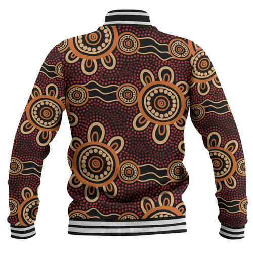 Australia Dot Painting Inspired Aboriginal Baseball Jacket - Aboriginal Dot Pattern Painting Art Baseball Jacket Australia Dot Painting Inspired Aboriginal Baseball Jacket - Aboriginal Dot Pattern Painting Art Baseball Jacket