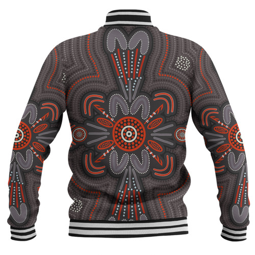 Australia Dot Painting Inspired Aboriginal Baseball Jacket - Aboriginal Dot Indigenous Art Inspired Baseball Jacket Australia Dot Painting Inspired Aboriginal Baseball Jacket - Aboriginal Dot Indigenous Art Inspired Baseball Jacket