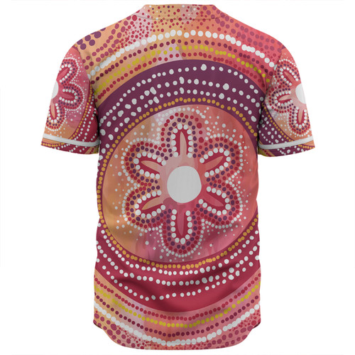 Australia Dot Painting Inspired Aboriginal Baseball Shirt - Aboriginal Style Dot Baseball Shirt Australia Dot Painting Inspired Aboriginal Baseball Shirt - Aboriginal Style Dot Baseball Shirt