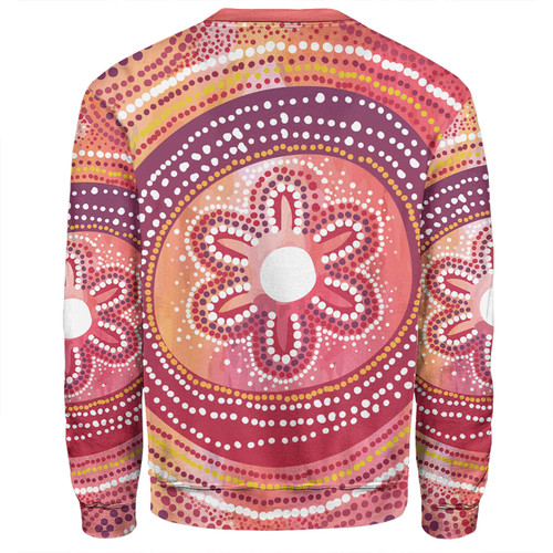 Australia Dot Painting Inspired Aboriginal Sweatshirt - Aboriginal Style Dot Sweatshirt Australia Dot Painting Inspired Aboriginal Sweatshirt - Aboriginal Style Dot Sweatshirt
