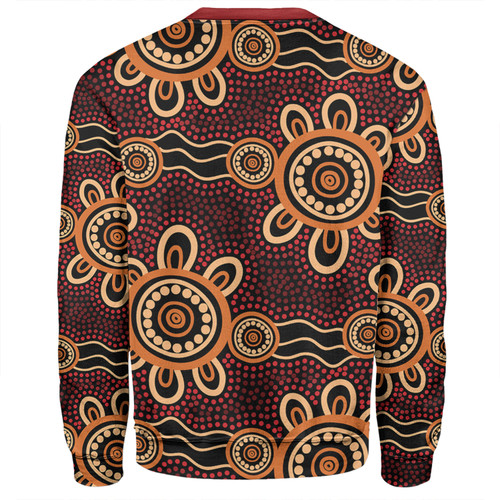 Australia Dot Painting Inspired Aboriginal Sweatshirt - Aboriginal Dot Pattern Painting Art Sweatshirt Australia Dot Painting Inspired Aboriginal Sweatshirt - Aboriginal Dot Pattern Painting Art Sweatshirt