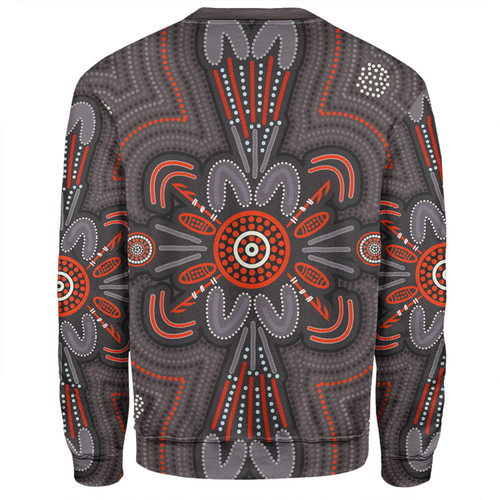 Australia Dot Painting Inspired Aboriginal Sweatshirt - Aboriginal Dot Indigenous Art Inspired Sweatshirt Australia Dot Painting Inspired Aboriginal Sweatshirt - Aboriginal Dot Indigenous Art Inspired Sweatshirt