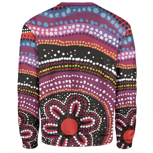 Australia Dot Painting Inspired Aboriginal Sweatshirt - Aboriginal Color Dot Inspired Sweatshirt Australia Dot Painting Inspired Aboriginal Sweatshirt - Aboriginal Color Dot Inspired Sweatshirt