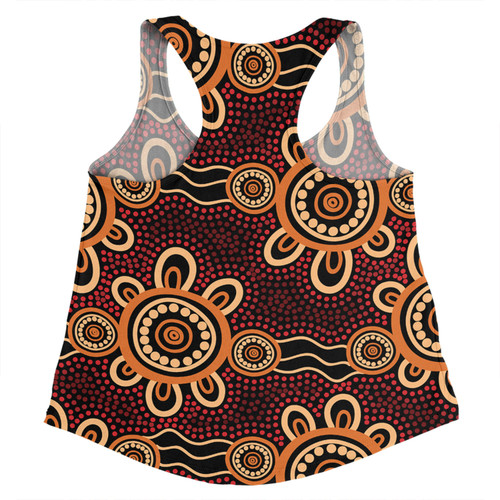 Australia Dot Painting Inspired Aboriginal Women Racerback Singlet - Aboriginal Dot Pattern Painting Art Women Racerback Singlet Australia Dot Painting Inspired Aboriginal Women Racerback Singlet - Aboriginal Dot Pattern Painting Art Women Racerback Singlet
