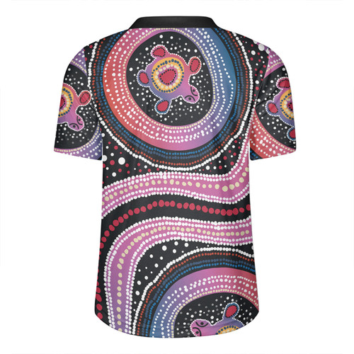 Australia Dot Painting Inspired Aboriginal Rugby Jersey - Turtles With Dot In Aboriginal Rugby Jersey Australia Dot Painting Inspired Aboriginal Rugby Jersey - Turtles With Dot In Aboriginal Rugby Jersey