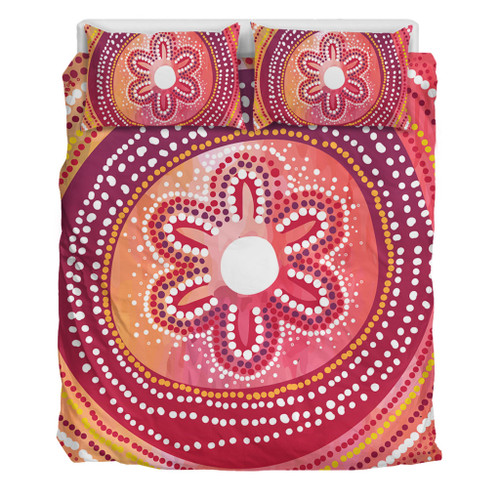 Australia Dot Painting Inspired Aboriginal Bedding Set - Aboriginal Style Dot Bedding Set Australia Dot Painting Inspired Aboriginal Bedding Set - Aboriginal Style Dot Bedding Set