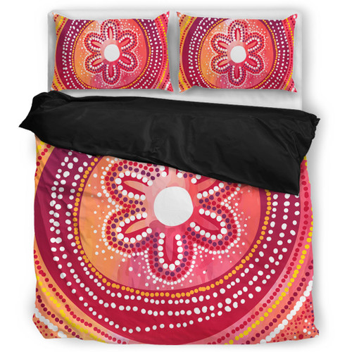 Australia Dot Painting Inspired Aboriginal Bedding Set - Aboriginal Style Dot Bedding Set Australia Dot Painting Inspired Aboriginal Bedding Set - Aboriginal Style Dot Bedding Set