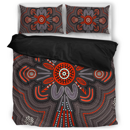Australia Dot Painting Inspired Aboriginal Bedding Set - Aboriginal Dot Indigenous Art Inspired Bedding Set Australia Dot Painting Inspired Aboriginal Bedding Set - Aboriginal Dot Indigenous Art Inspired Bedding Set