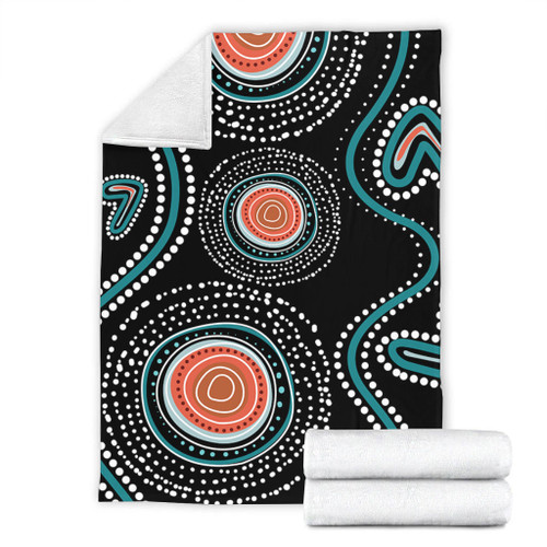Australia Dot Painting Inspired Aboriginal Blanket - Aboriginal Green Dot Patterns Art Painting Blanket Australia Dot Painting Inspired Aboriginal Blanket - Aboriginal Green Dot Patterns Art Painting Blanket