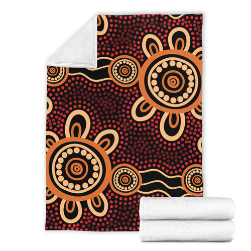 Australia Dot Painting Inspired Aboriginal Blanket - Aboriginal Dot Pattern Painting Art Blanket Australia Dot Painting Inspired Aboriginal Blanket - Aboriginal Dot Pattern Painting Art Blanket