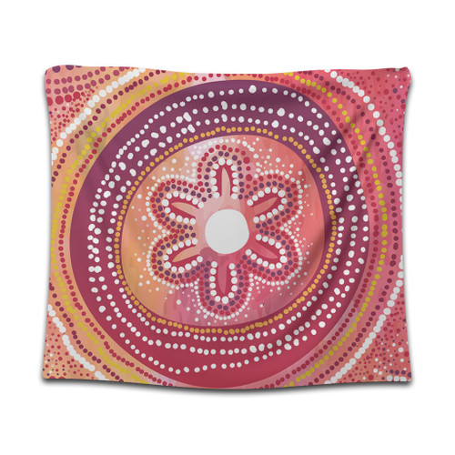 Australia Dot Painting Inspired Aboriginal Tapestry - Aboriginal Style Dot Tapestry Australia Dot Painting Inspired Aboriginal Tapestry - Aboriginal Style Dot Tapestry