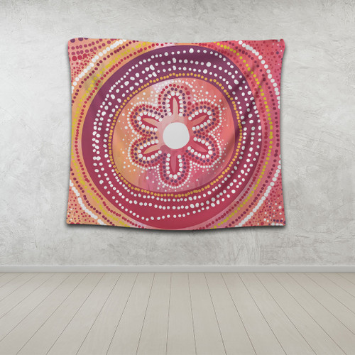 Australia Dot Painting Inspired Aboriginal Tapestry - Aboriginal Style Dot Tapestry Australia Dot Painting Inspired Aboriginal Tapestry - Aboriginal Style Dot Tapestry