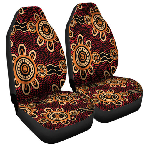 Australia Dot Painting Inspired Aboriginal Car Seat Cover - Aboriginal Dot Pattern Painting Art Car Seat Cover Australia Dot Painting Inspired Aboriginal Car Seat Cover - Aboriginal Dot Pattern Painting Art Car Seat Cover