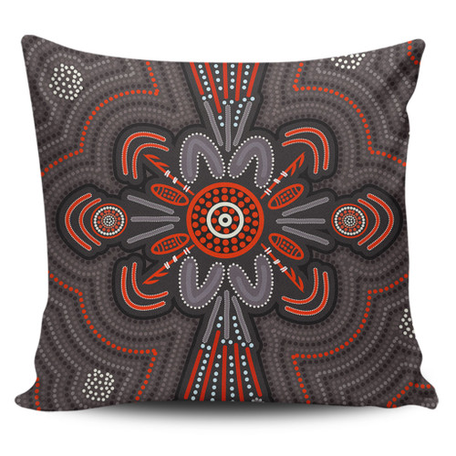 Australia Dot Painting Inspired Aboriginal Pillow Cases - Aboriginal Dot Indigenous Art Inspired Pillow Cases Australia Dot Painting Inspired Aboriginal Pillow Cases - Aboriginal Dot Indigenous Art Inspired Pillow Cases
