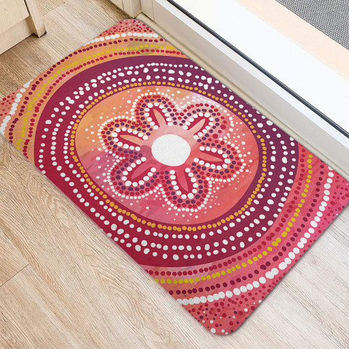 Australia Dot Painting Inspired Aboriginal Doormat - Aboriginal Style Dot Doormat Australia Dot Painting Inspired Aboriginal Doormat - Aboriginal Style Dot Doormat