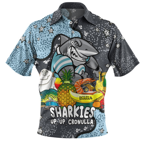 Cronulla-Sutherland Sharks Custom Polo Shirt - Australian Big Things Polo Shirt Cronulla-Sutherland Sharks Custom Polo Shirt - Australian Big Things Polo Shirt