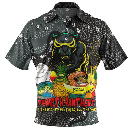 Penrith Panthers Custom Polo Shirt - Australian Big Things Polo Shirt Penrith Panthers Custom Polo Shirt - Australian Big Things Polo Shirt