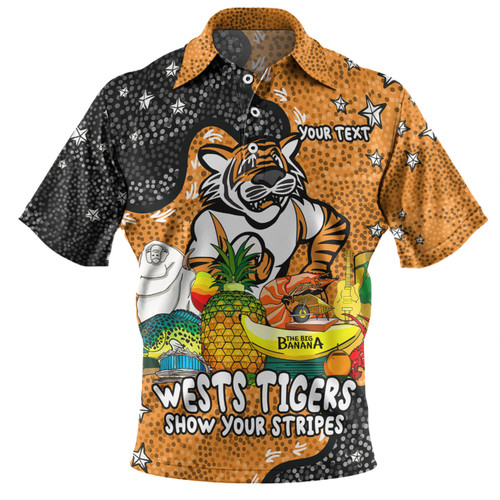 Wests Tigers Custom Polo Shirt - Australian Big Things Polo Shirt