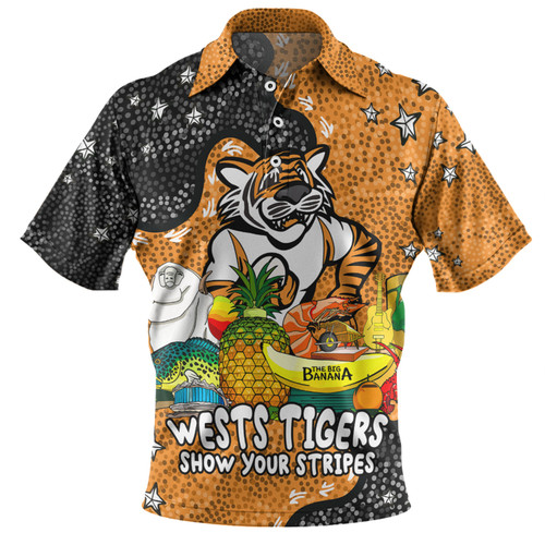 Wests Tigers Custom Polo Shirt - Australian Big Things Polo Shirt Wests Tigers Custom Polo Shirt - Australian Big Things Polo Shirt